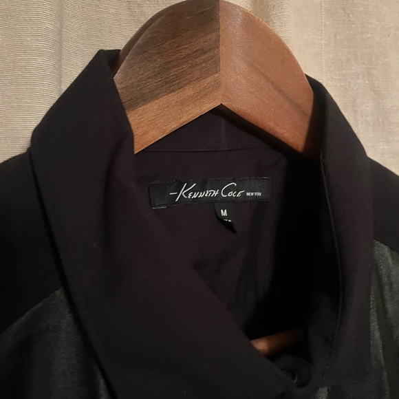 Kenneth Cole PU men’s button down shirt. Size medium - Picture 2 of 3